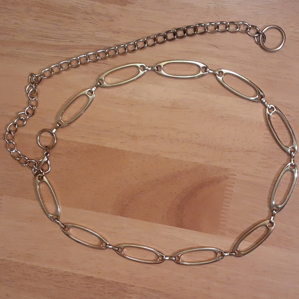 Adjustable Gold Metal Chain Belt HH103